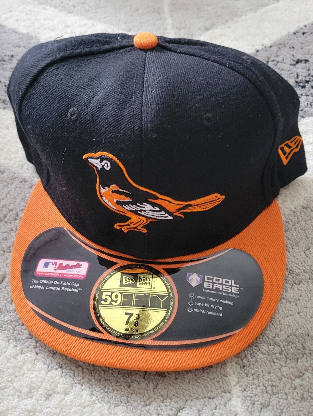 New Era Black and Orange 59FIFTY Fitted Cap  Baltimore Orioles